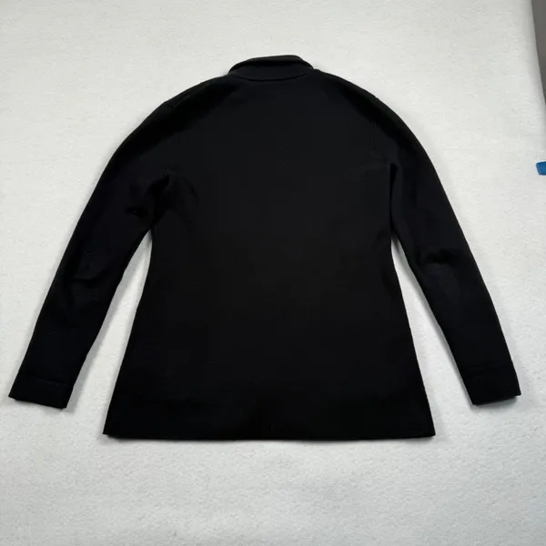 J.Crew Sweater Blazer Womens Small Black‎ Sophie Open Front Knit G9309 Jacket - Image 3