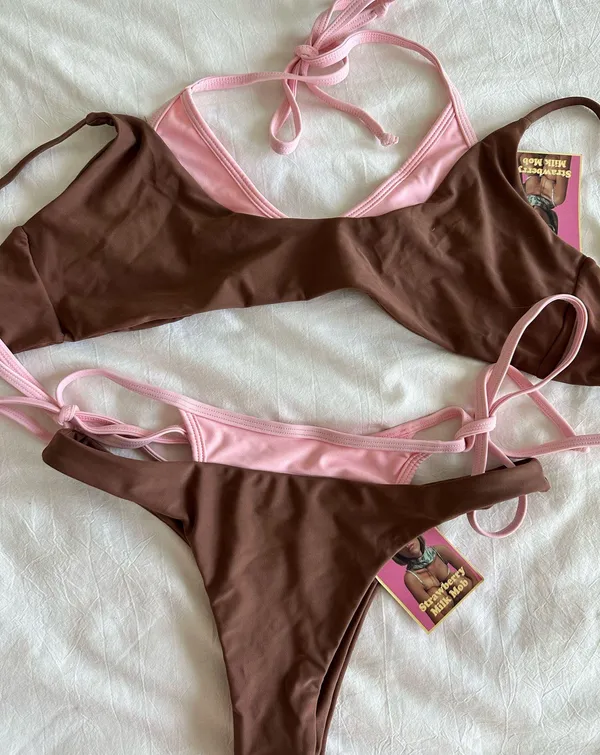 Strawberry Milk Mob bikini Brown Size M - Image 6