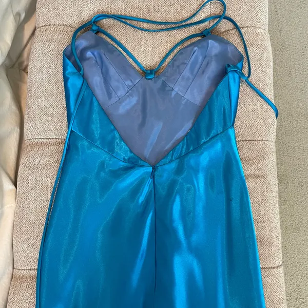 Faviana Blue formal maxi dress - Image 6