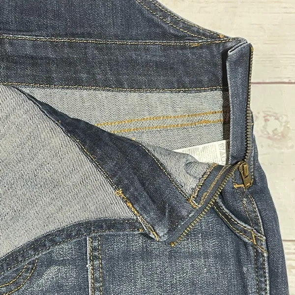 Gap Factory Store Indigo Denim Overalls, Size Small - Image 6