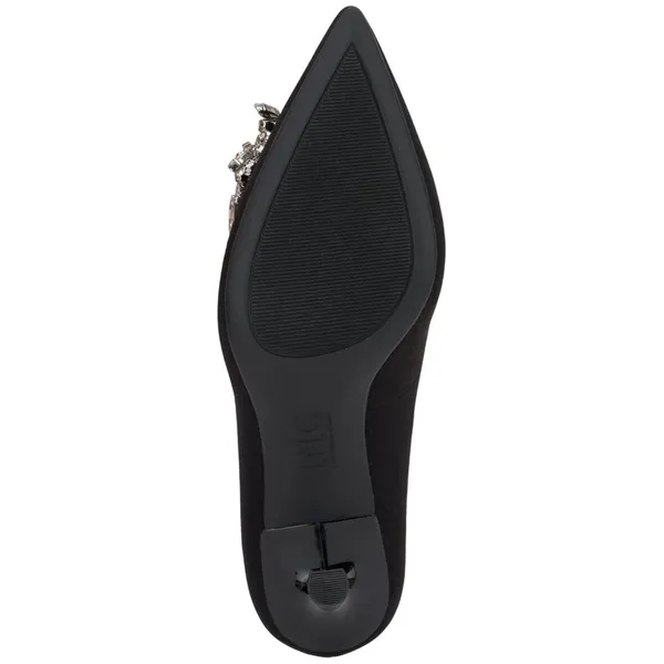 NWT INC International Concepts Saija Pumps Embellished Black Microsuede 8.5M - Image 5