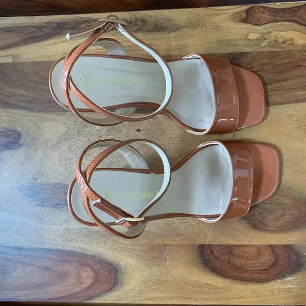 Versona Brown Wedge Heels - Image 2
