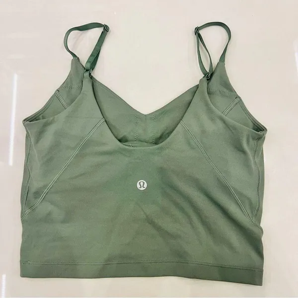 Lululemon Align Cropped Cami Tank Top *Light Support, C/D Cup Grey Eucalyptus - Image 6