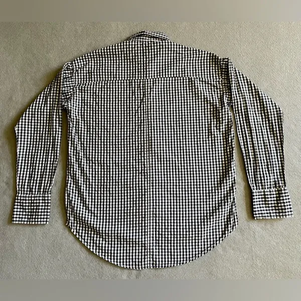 Abercrombie & Fitch Women’s Blouse Blue White Checkered Size XS - Image 6
