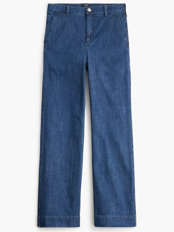 J. Crew High-Rise Wide-Leg‎ Trouser Jean All-Day Stretch - Image 2