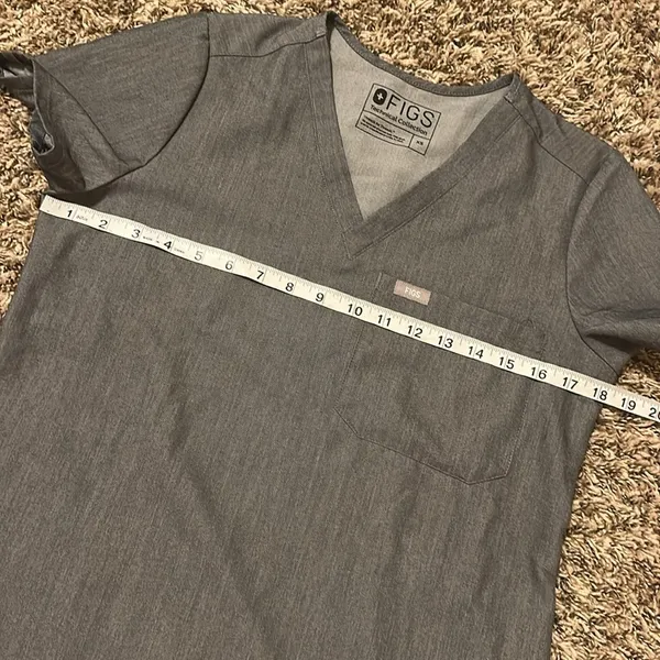 Figs Catarina Scrub Top Grey XS - Image 5