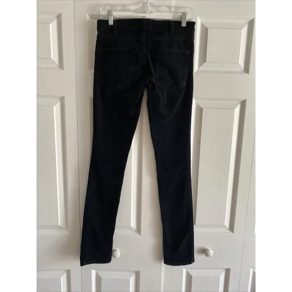 Current Elliott The Stiletto Corduroy Pants Womens Size 26 Black Skinny Low Rise - Image 4