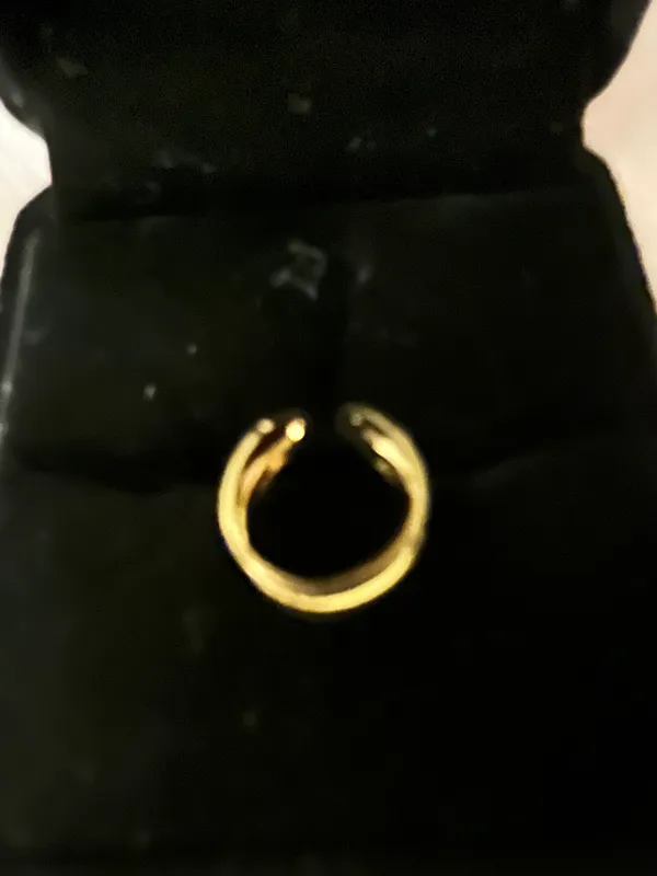 Ladies Stainless Steel Rose Gold Color Adjustable Toe Ring - Image 2