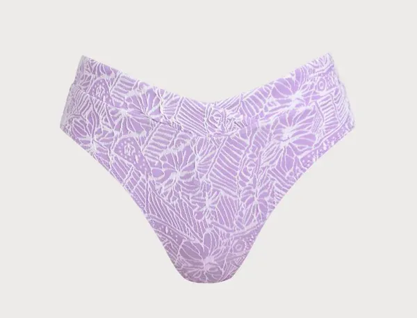 Berlook Purple Textured Cut Out Bikini Top & Bottom Size M - Image 8