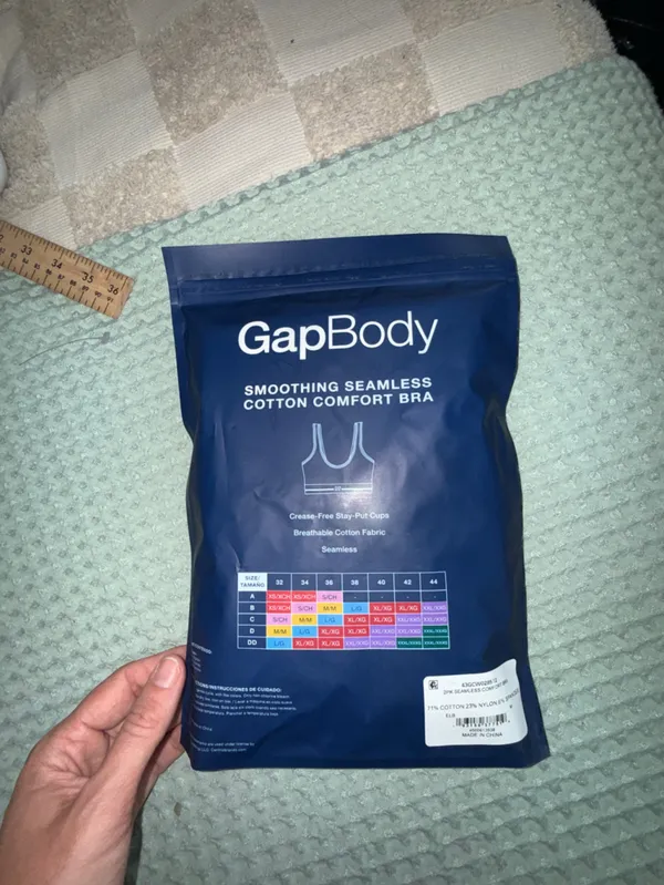 GapBody Smoothing Seamless‎ Cotton Comfort Bra - (2 Pack) M - Image 2