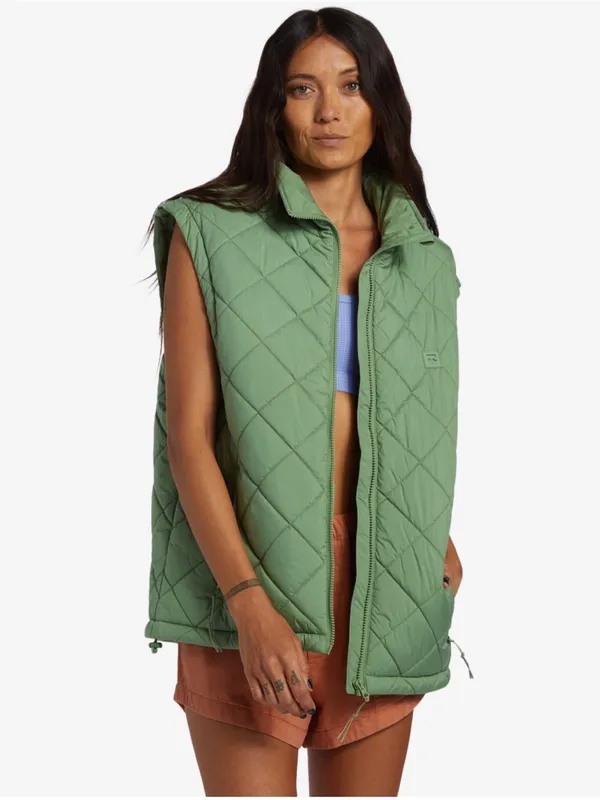 Billabong Puffer Zip-Up Vest - Image 2