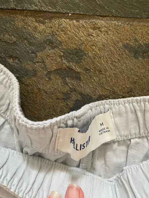 Hollister Shorts Linen White - Image 2