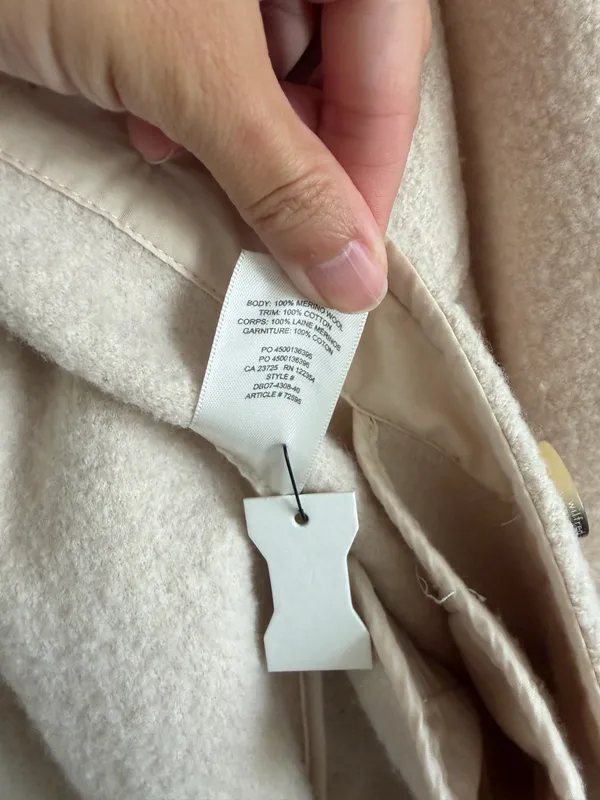 Aritzia Wilfred 100% Merino Wool Ganna Shirt Jacket in Heather Bone - Image 6