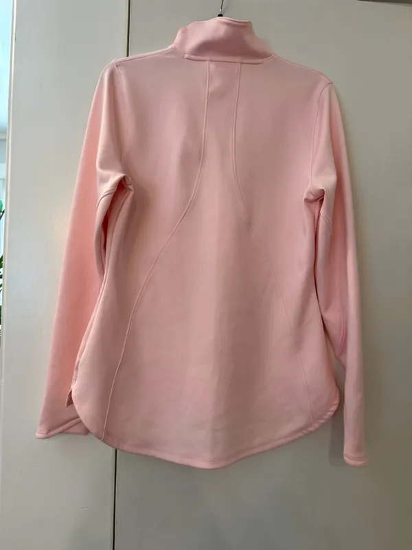 Under Armour Pale Pink Funnel Neck Pullover excellent condition Sz L - Image 3