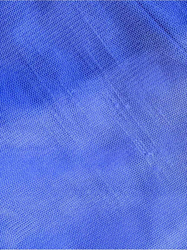 ☀️Tadashi Shoji Cobalt Blue Ruched Arymetric Draped Chiffon Evening Gown Sz 4🧡 - Image 10