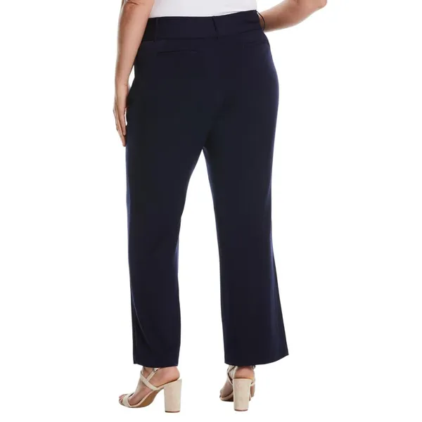 NWT Rafaella Womens Plus Size Curvy Fit Bootcut Pants with Pockets Navy Blue 18W - Image 2