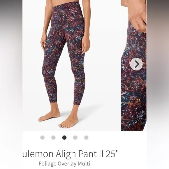 Lululemon align pant 11 25”‎ foliage overlay multi 4 - Image 11