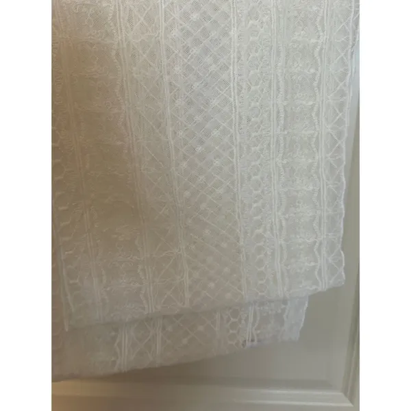 Off white lace infinity scarf one size - Image 5