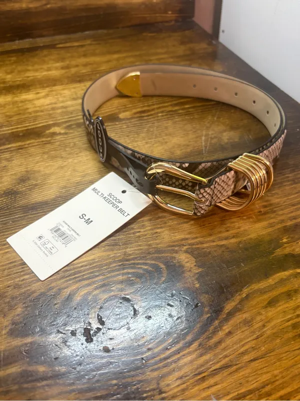 Scoop snakeskin print belt size s/m - Image 2