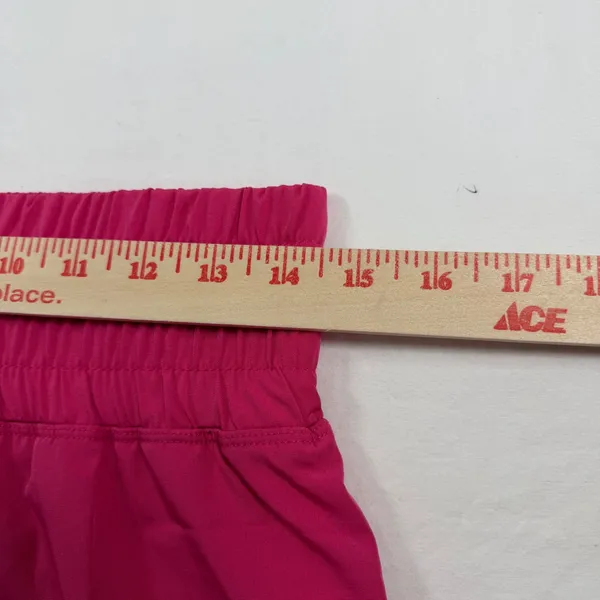 Pinspark Hot Pink Athletic Skort Smocked Waist Built-in Shorts Womens Medium NEW - Image 5