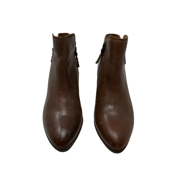 Frye‎ Judith Double-Zip Leather Ankle Boots Booties Brown Size US 9 - Image 4