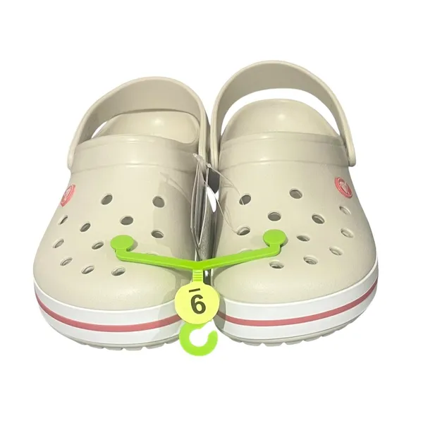 Crocs Crocband Clogs Women 9 Men 7 Stucco Pink Comfort Shoes 11016-1AS‎ NWT - Image 2