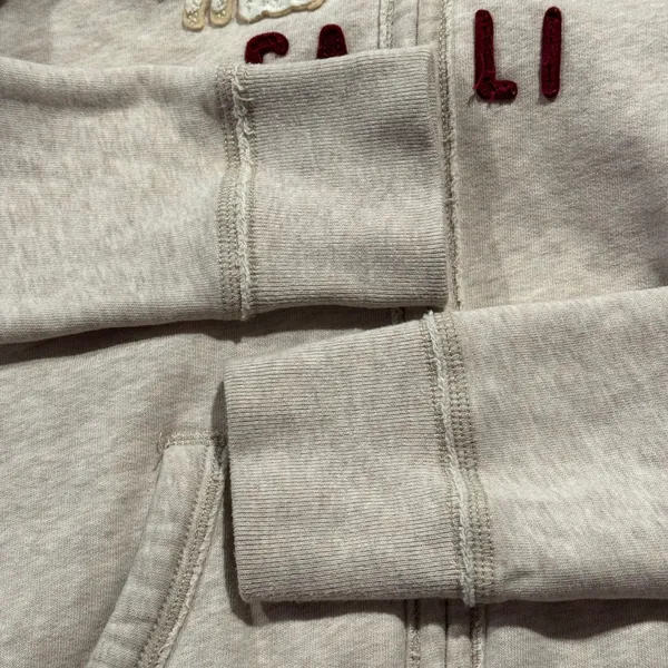 Hollister Jacket Hoodie Y2K Preppy Streetwear Casual Retro Full Zip Size Large - Image 10