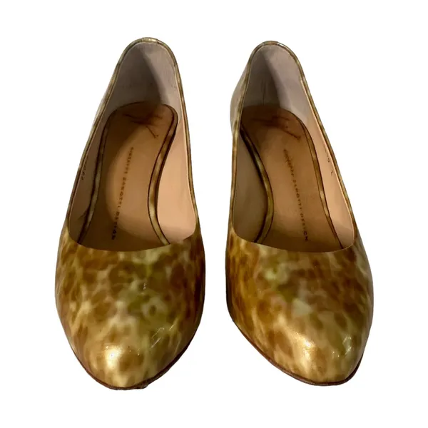 Giuseppe Zanotti Patent Leather Heels Animal Print Pumps Women's‎ Size 38 US 8 - Image 5