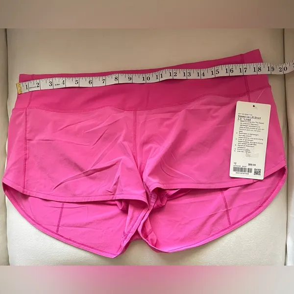 NWT Lululemon Speed Up Shorts LR 2.5” Lined Sonic Pink Size 12 - Image 9