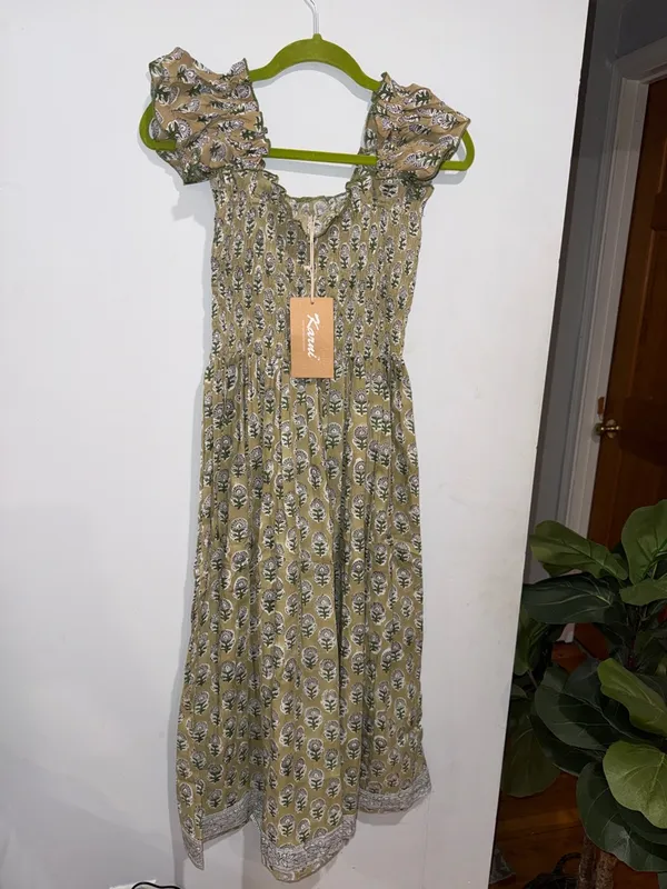 Kivari Olive Printed Ruffle - Image 9