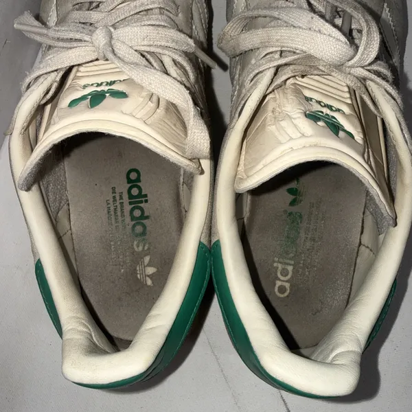 Adidas Gazelle Streetwear Bold Cream White Green Beige Shoes Sneakers Size 8.5 - Image 8