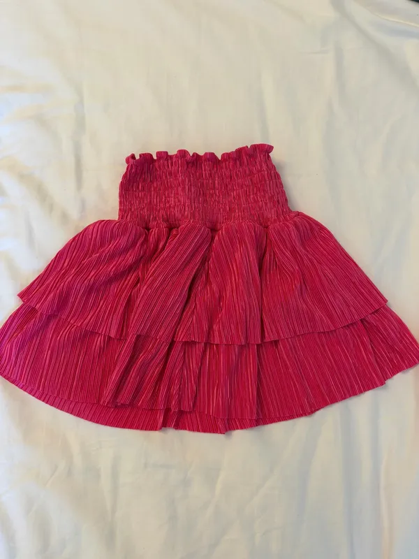 House of Wallace pink pleaded skirt - Image 2