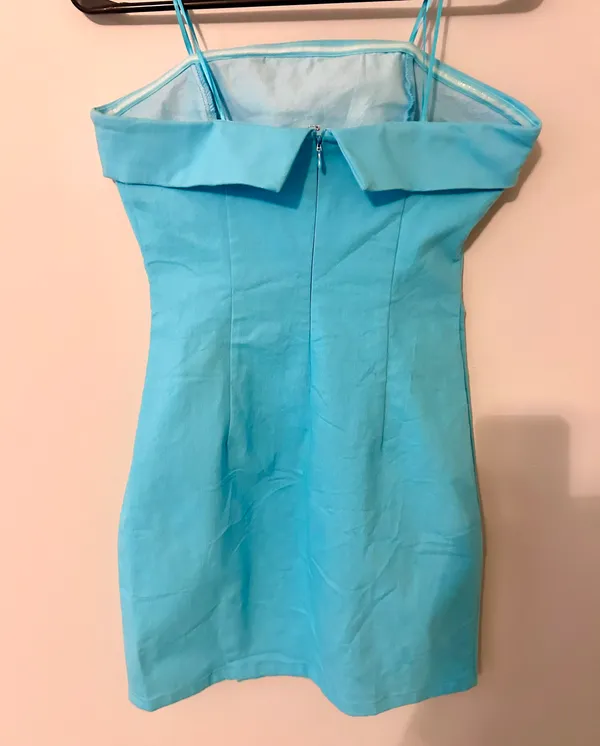 Pants Store Blue Strapless Dress - Image 2