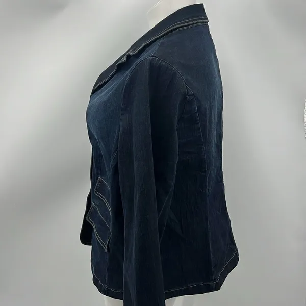 Vintage Casual Corner timeless denim jacket 1X Blue - Image 4