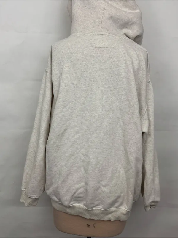 American Eagle aerie Cream Zip-Front Sherpa Lined Hoodie XL - Image 3