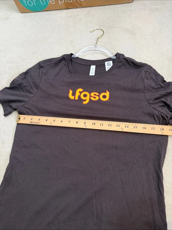 San Diego Padres Baseball LFGSD Brown Short Sleeve Crew Neck T-shirt Size Medium - Image 5