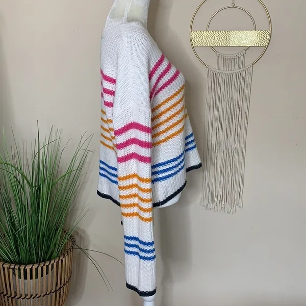 francescas collections • striped ribbed boxy sweater - Image 3