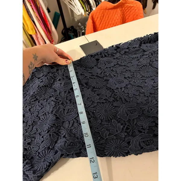 Lulu's Love Poem Navy Blue Floral Lace Sleeveless Cocktail Dress NEW Size XXS - Image 13