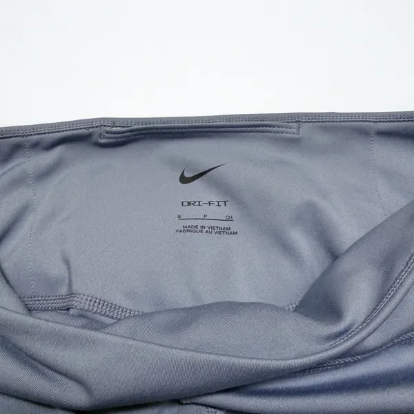 Nike Dri-FIT Womens High Waisted Leggings Slate Blue Gray Logo Tights S - Image 4