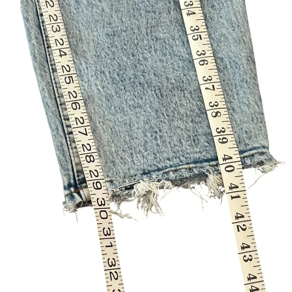 Abercrombie & Fitch The 90s Straight Ultra High Rise Acid Wash Jeans Distressed - Image 7