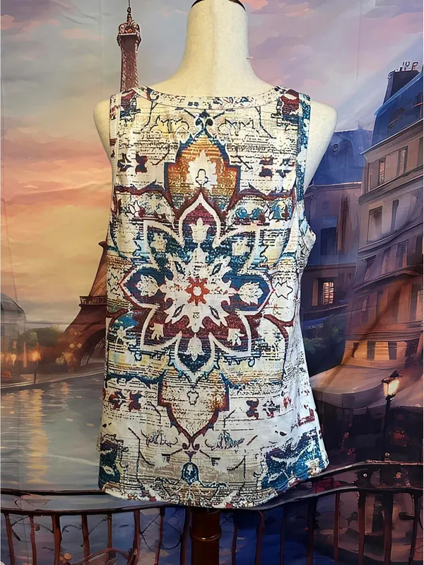 SHEIN Sleeveless Printed Tank Top Women’s Casual Summer - Image 3