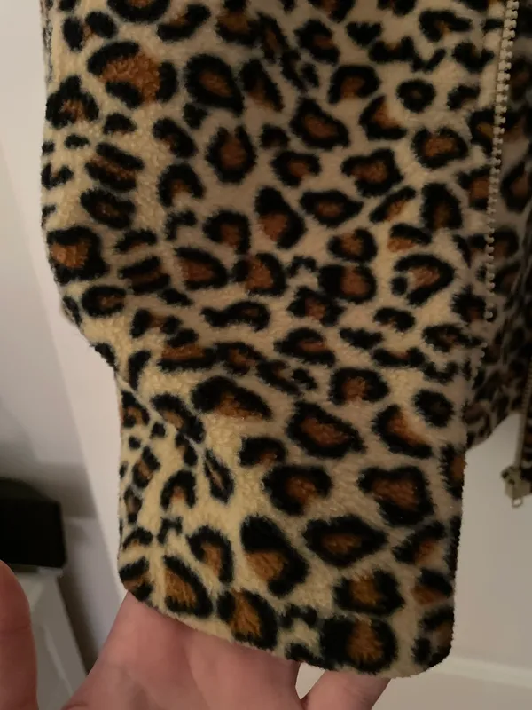 Cheetah Print zip up jacket Multi Size M - Image 2