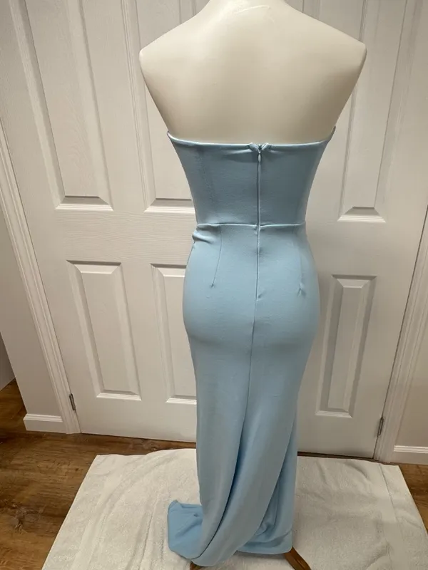 Lucy‎ in the Sky Light Blue Strapless Maxi Dress - Size S - NEW Without Tags. - Image 2