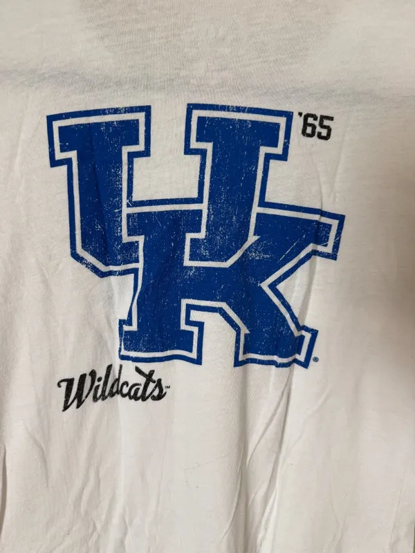 UK Wildcats University of Kentucky Logo Round Neck Tee T Shirt Top Size Large - Image 6