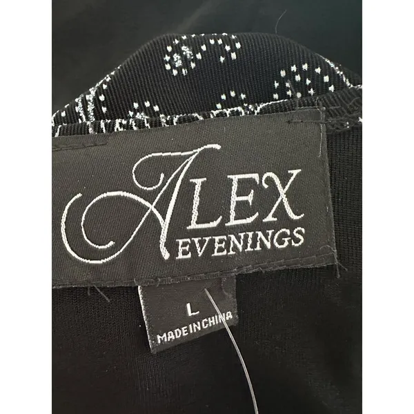 Alex Evenings Vintage Glitter Paisley Fancy Tank Top - Image 5
