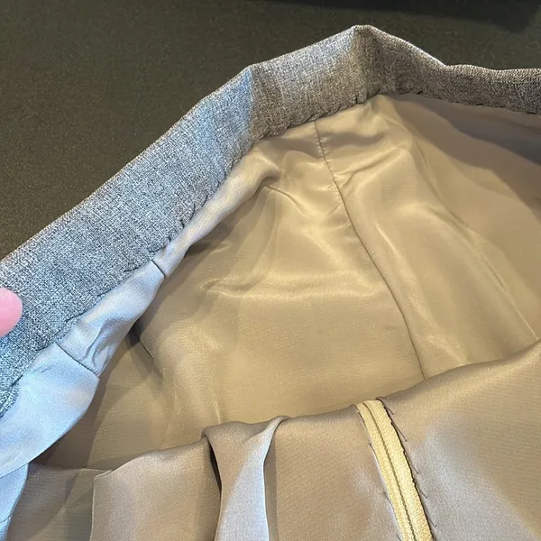 Vintage grey handmade ladies dress pants medium - Image 3