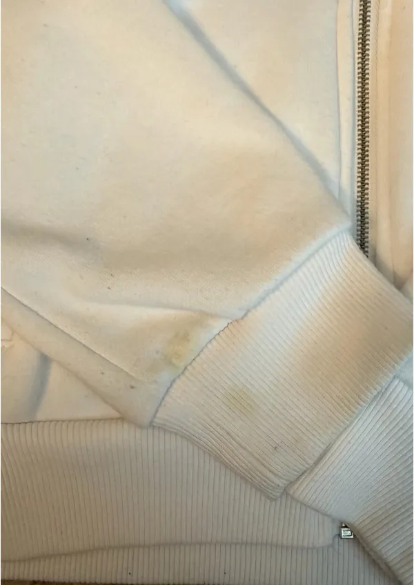 White Zip Skimmer Hoodie - Image 3