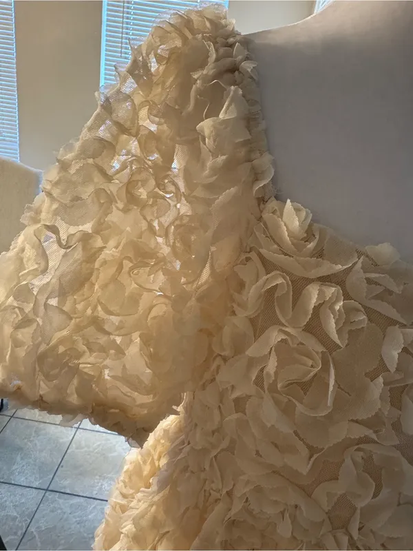 New Le Lis ivory rosette boutique dress - Image 2