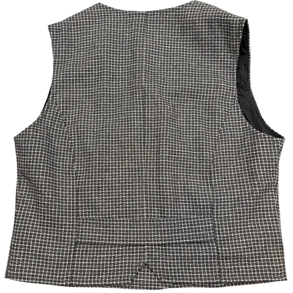 Gap Stretch Wool Houndstooth Vest Double Breasted Career Top Womens Size‎ Medium - Image 2