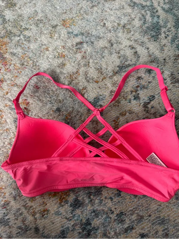 Women’s Pink Strappy Back T-Shirt Bra NWT - Image 2